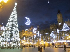 バレンシアのクリスマスイルミネーション。